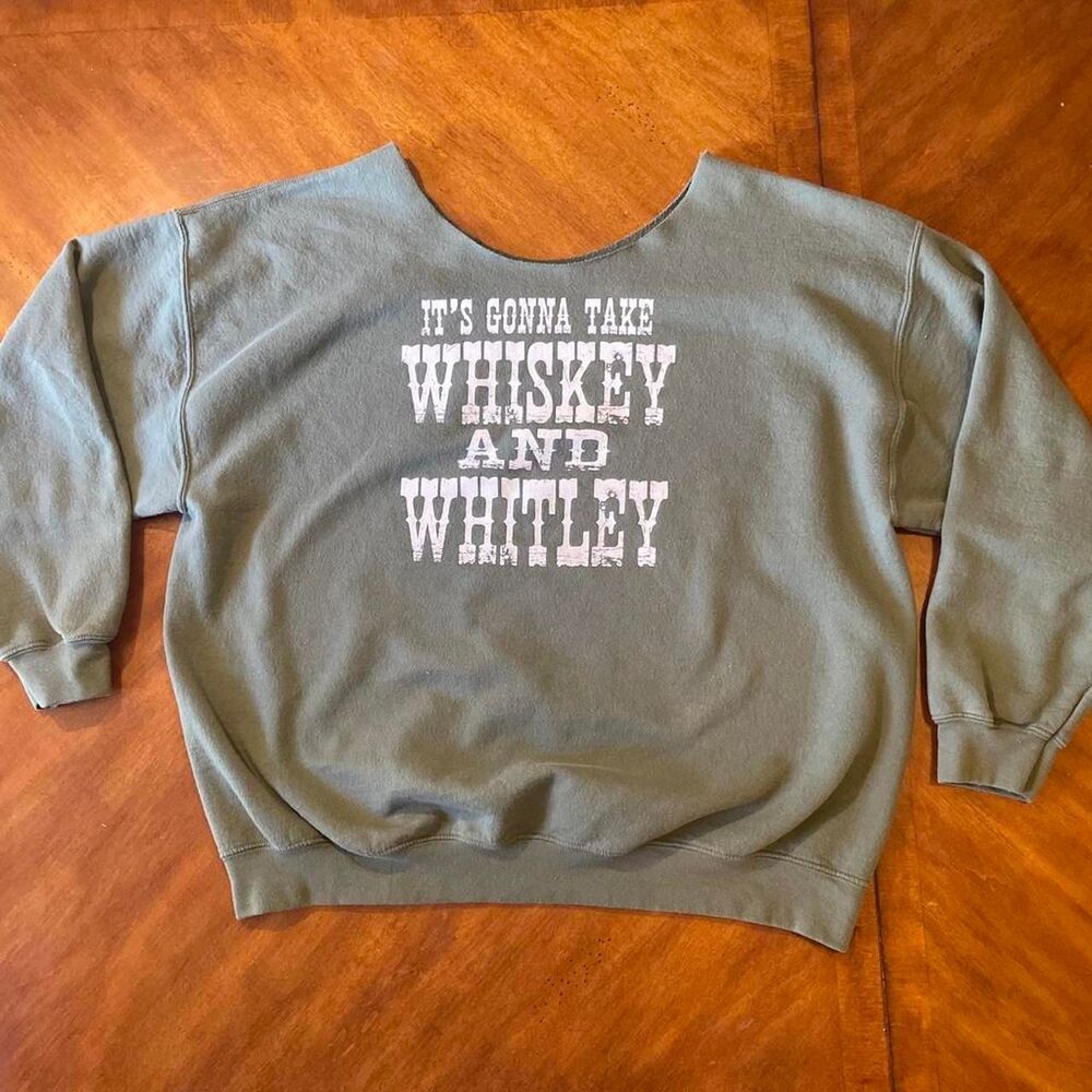 Women's Green Western Sweatshirt